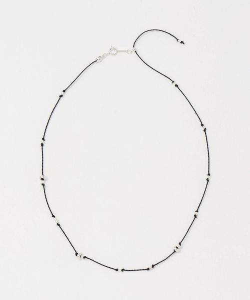 BONEE/＜BONEE × H＞SILVER BEADS SILK CORD NECKLACE/ネックレス/ネックレス