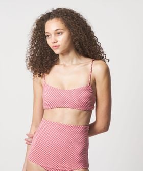 Lepidos/＜Lepidos＞バンピー ドット トップ/水着