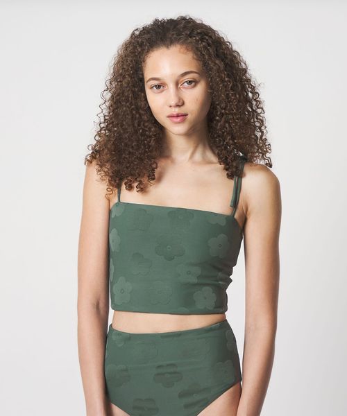 Lepidos/＜Lepidos＞フラワー ジャガード トップ/水着