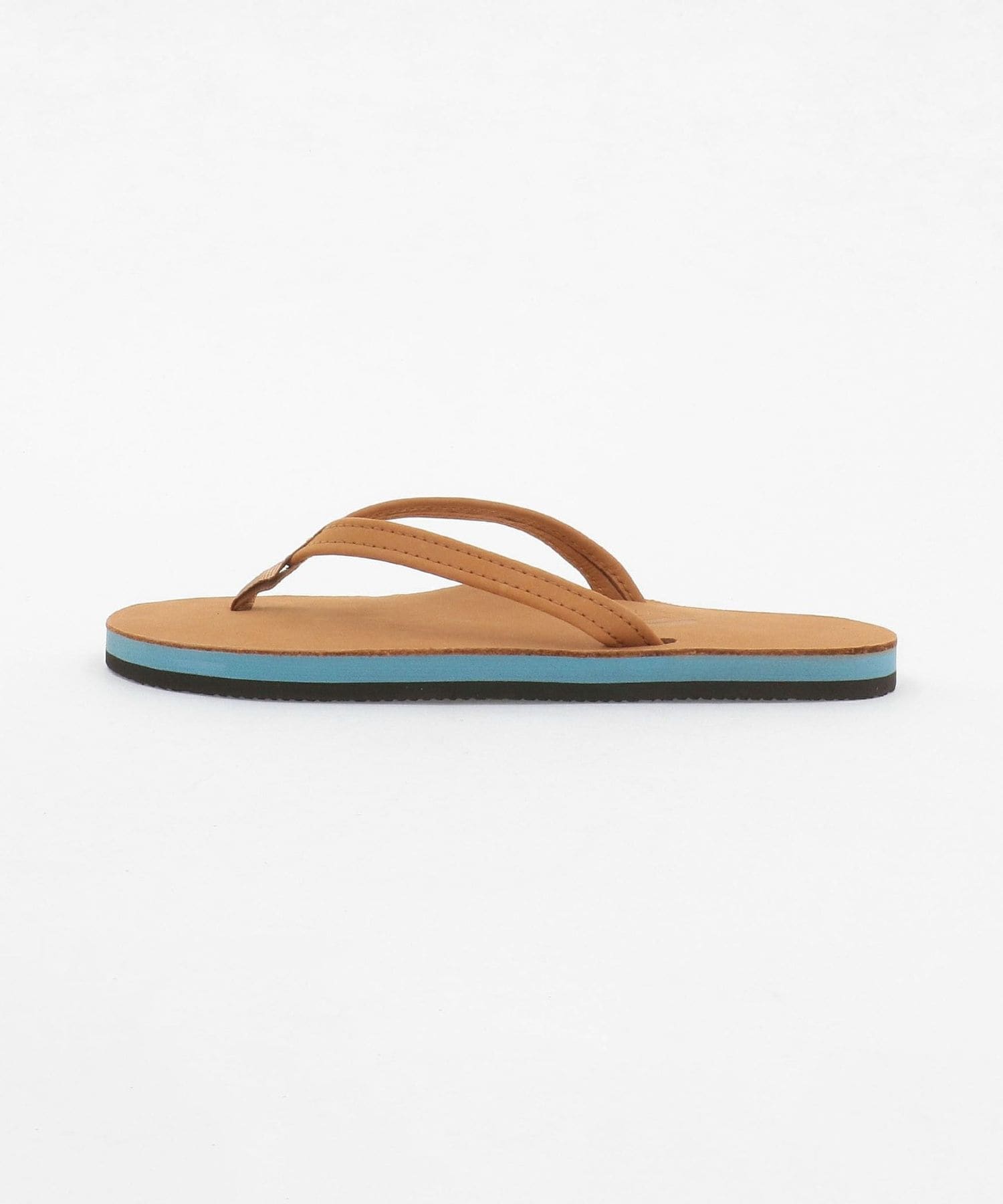RAINBOW SANDALS＞SINGLE LAYER NARROW STRAP PREMIER LEATHER TAN