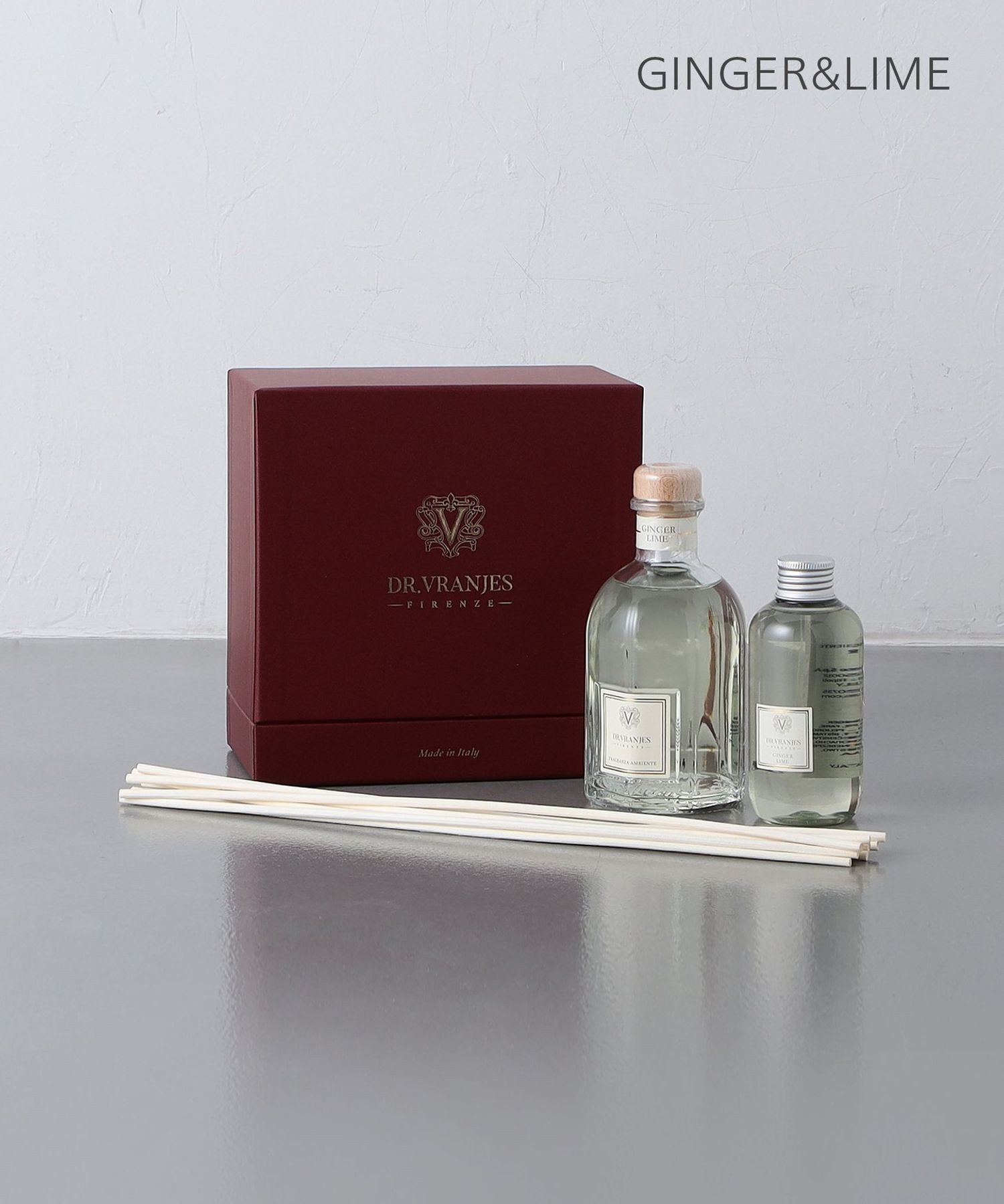 DR. VRANJES＞GINGER&LIME ディフューザー250ml＋リフィル150ml