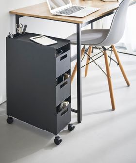 tower/＜tower＞収納バスケットワゴン 3段/インテリア雑貨