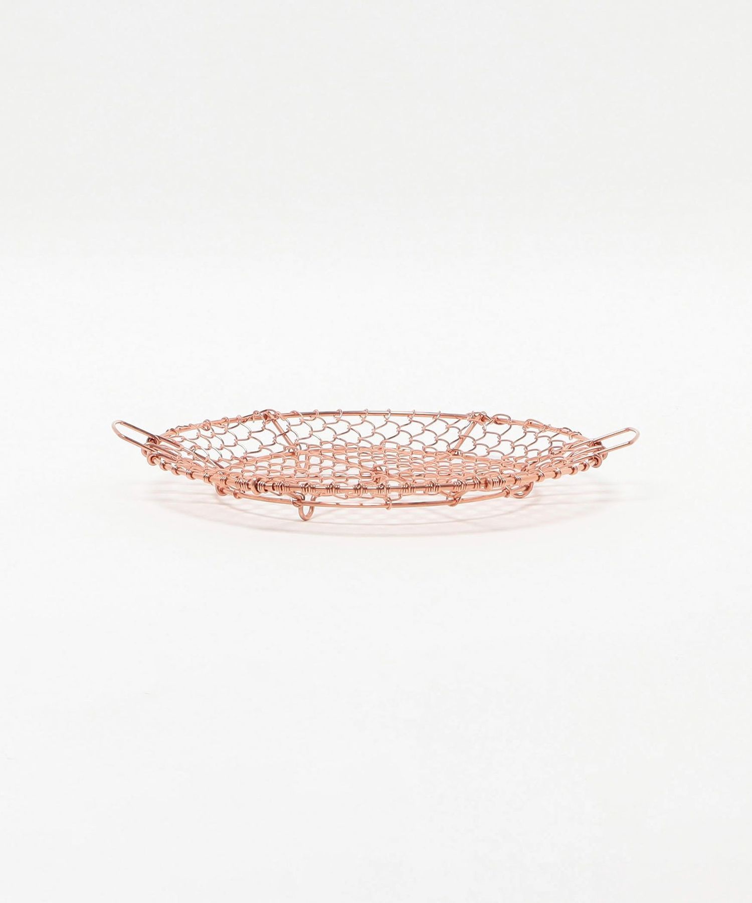 金網つじ /手編み丸盛り網 小銅 金網つじ＞手編み丸盛り網 銅 小