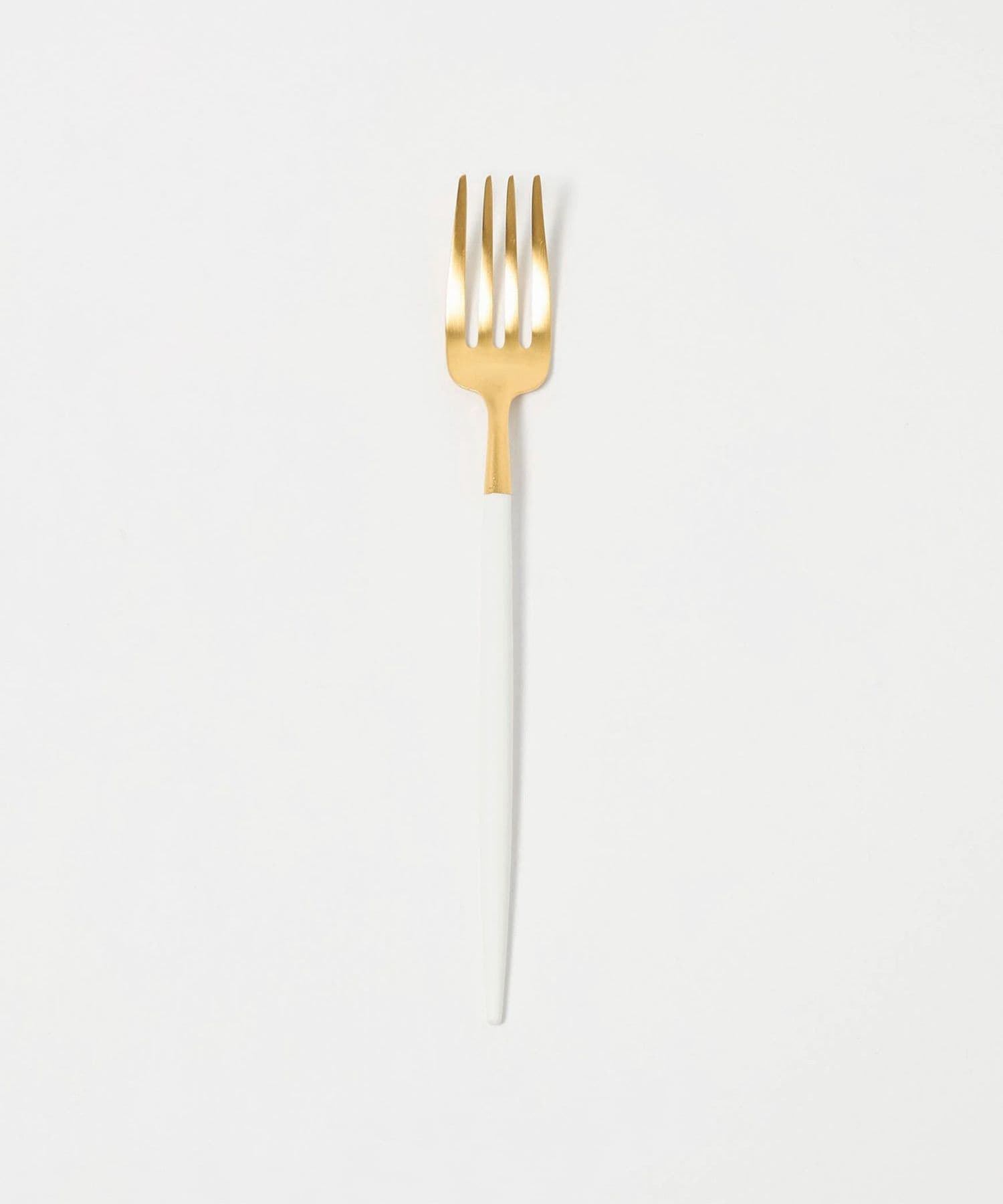 ri-ka　リピーター様価格　GOAホワイト＆ゴールド　ケーキフォーク×４ CUTIPOL＞GOA White/Gold デザートフォーク