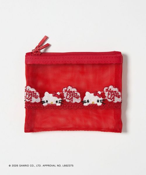 近沢レース店/＜HELLO KITTY × 近沢レース店 × UNITED ARROWS＞スクエアポーチ S/ポーチ