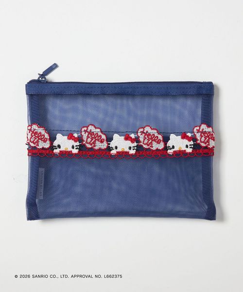近沢レース店/＜HELLO KITTY × 近沢レース店 × UNITED ARROWS＞スクエアポーチ M/ポーチ