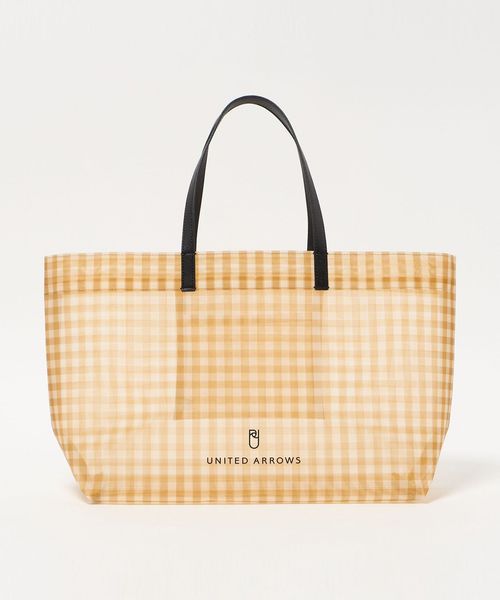 UNITED ARROWS/チェック メッシュ トートバッグ/トートバッグ