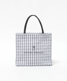 UNITED ARROWS/ ギンガムチェック ロゴ トートバッグ S/トートバッグ