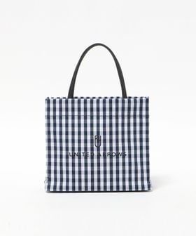 UNITED ARROWS/ ギンガムチェック ロゴ トートバッグ S/トートバッグ