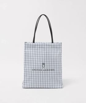 UNITED ARROWS/ギンガムチェック ロゴ トートバッグ M/トートバッグ