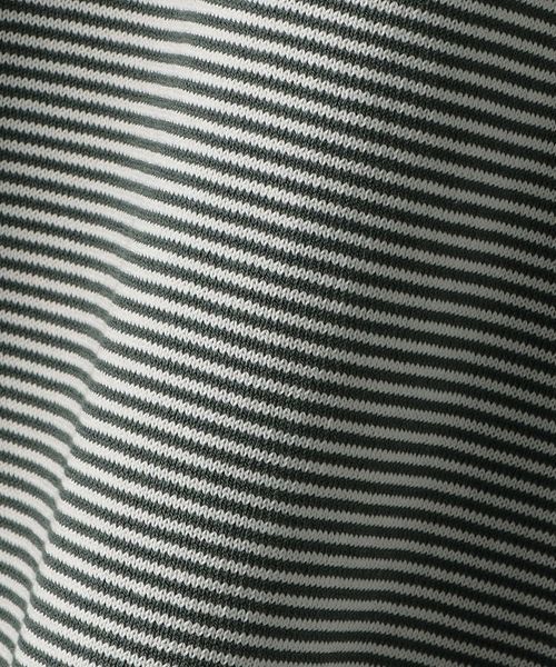 天竺 ボーダー クルーネック ニット ウォッシャブル