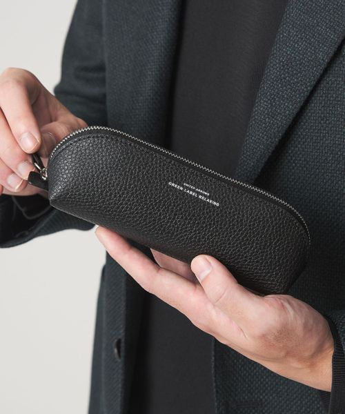 green label relaxing/シボ レザーライク ペンケース/ステーショナリー / ステッカー