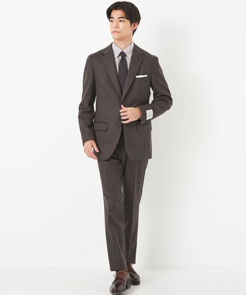 GLR CLOTH フラノ 2B RG ノープリーツ スーツパンツ ―ストレッチ―