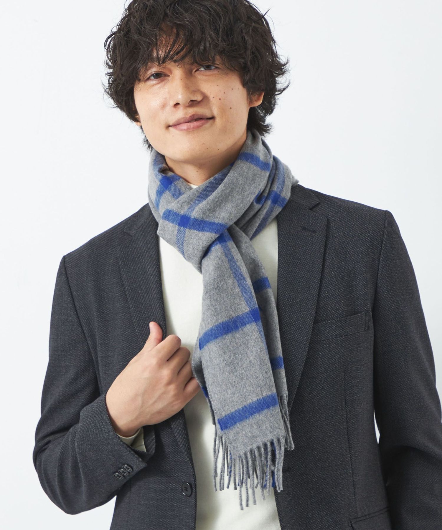 別注】＜Johnstons of Elgin＞GLR ウールカシミヤ マフラー