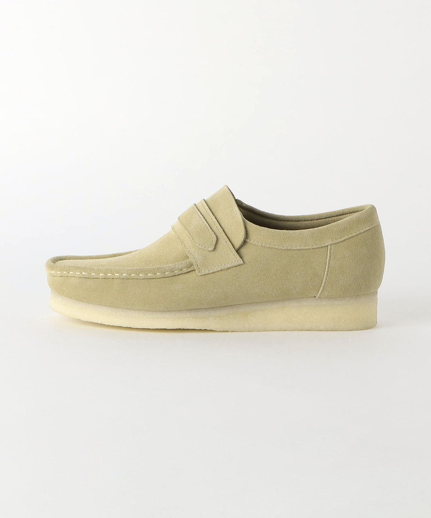 Wallabees ベージュ スエード ローファー Clarks＞Wallabee Loafer ワラビー ローファー