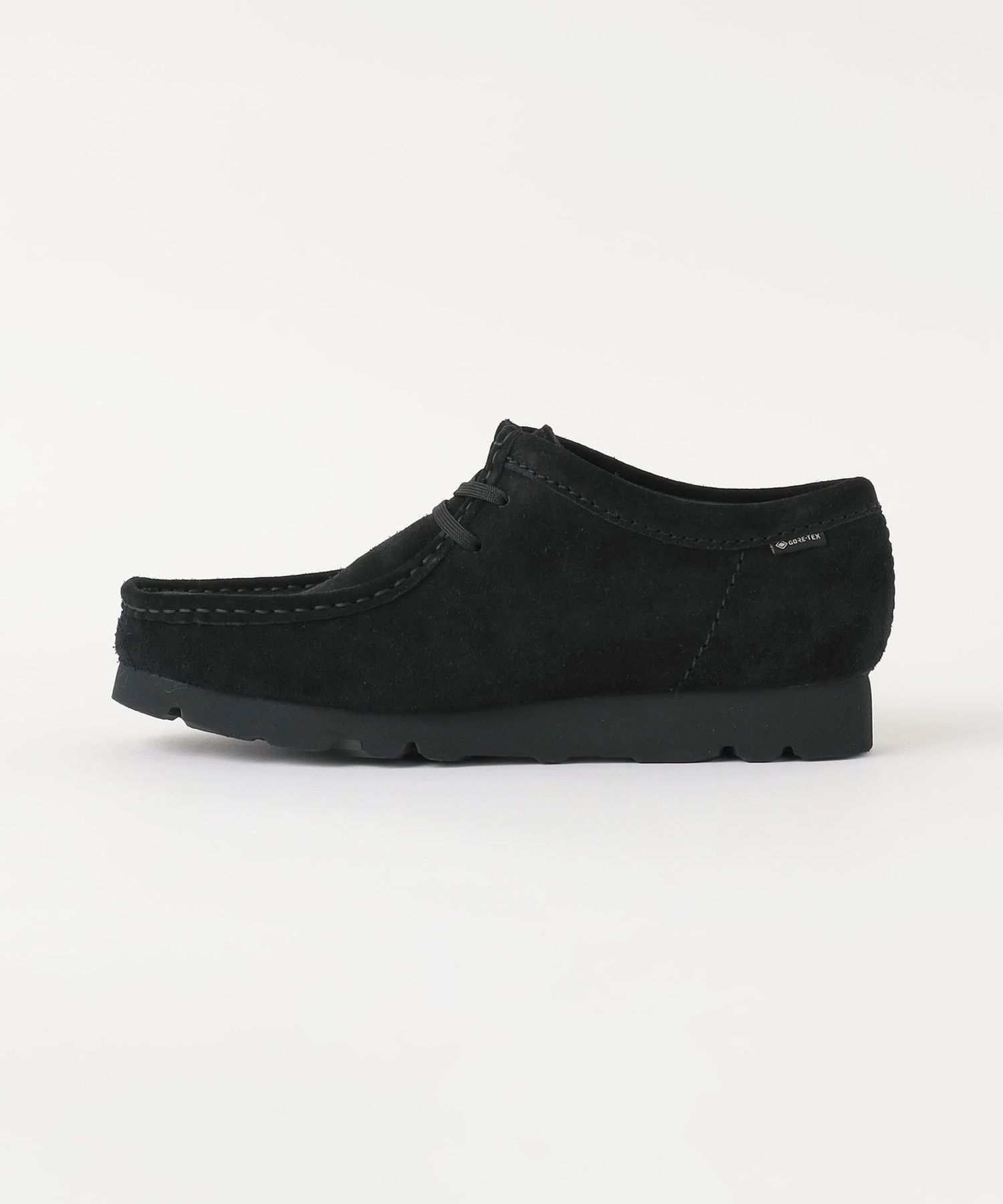美品【Clarks】ワラビー ゴアテックス 右26.5 左25.5 黒 ビブラム Clarks CLARKS WALLABEE BOOT GORE-TEX BLACK LEATHER 26146260