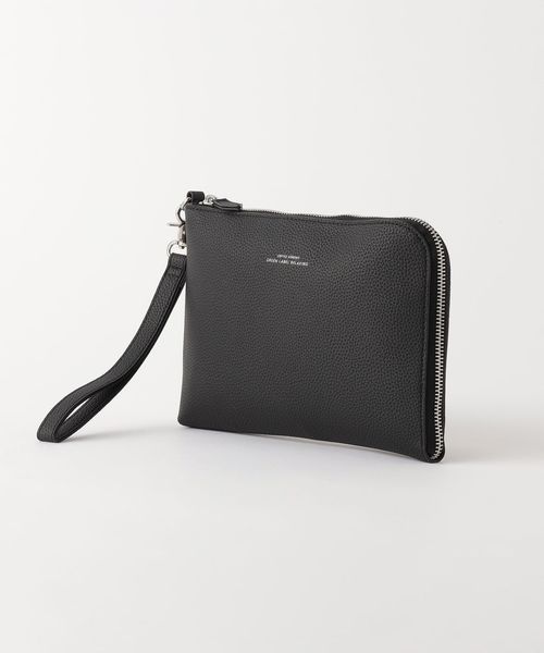 WEB限定】CIBO レザーライク フラット ポーチ M クラッチバッグ