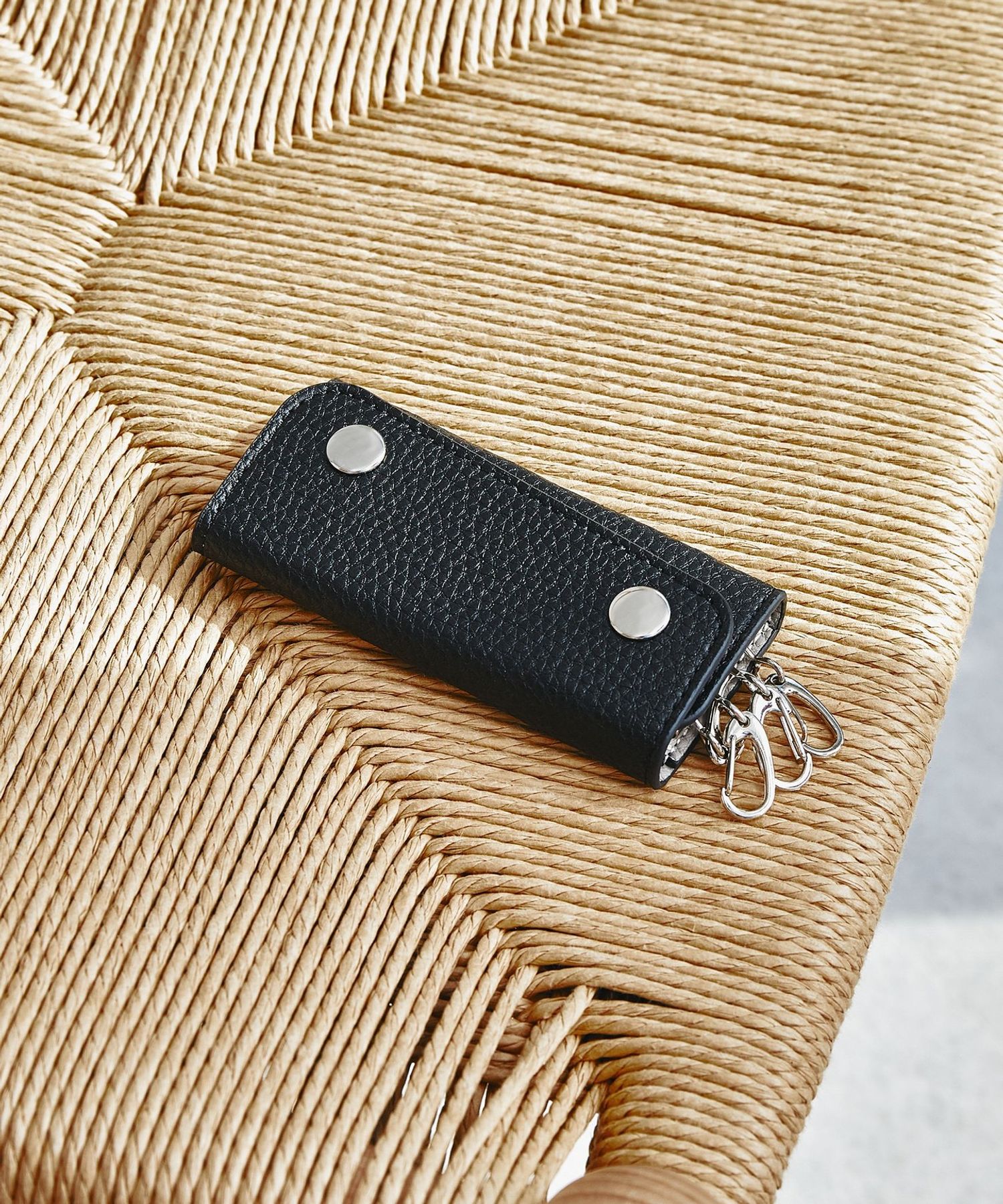 UNITED ARROWS ホワイト レザー キーウォレット キーケース CIBO レザーライク キーケース