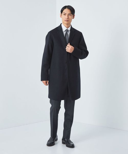 極美品!UNITED ARROWS リバー チェスターコート W/NY/P リバー チェスターコート