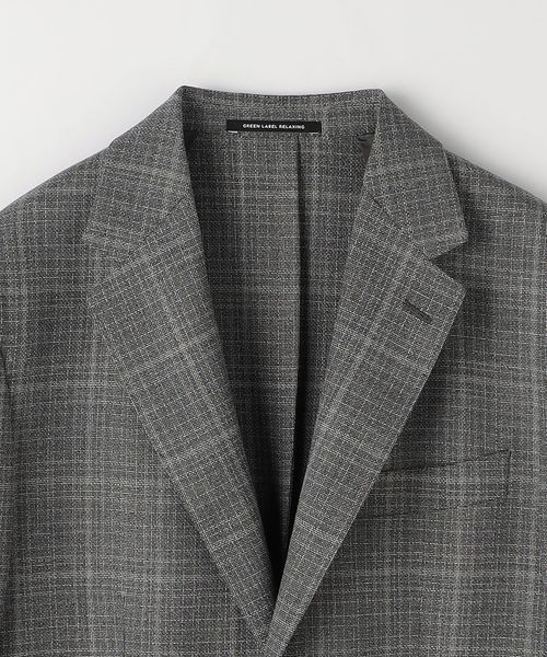 グリーンレーベルリラクシング✕レダ生地　テーラードジャケット　チェック　44 UNITED ARROWS green label relaxing - 美品 GREEN LABEL