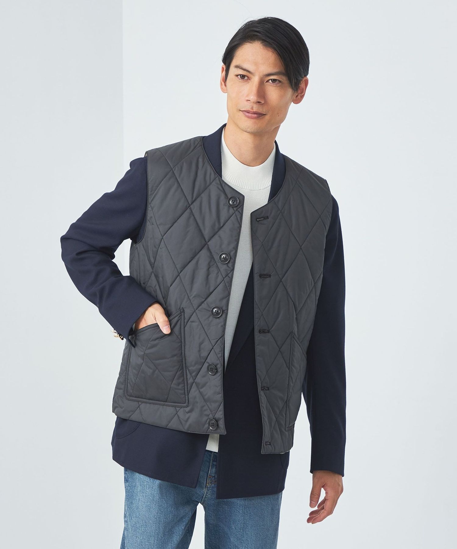 別注】＜LONDON TRADITION＞GLR キルティング ベスト 