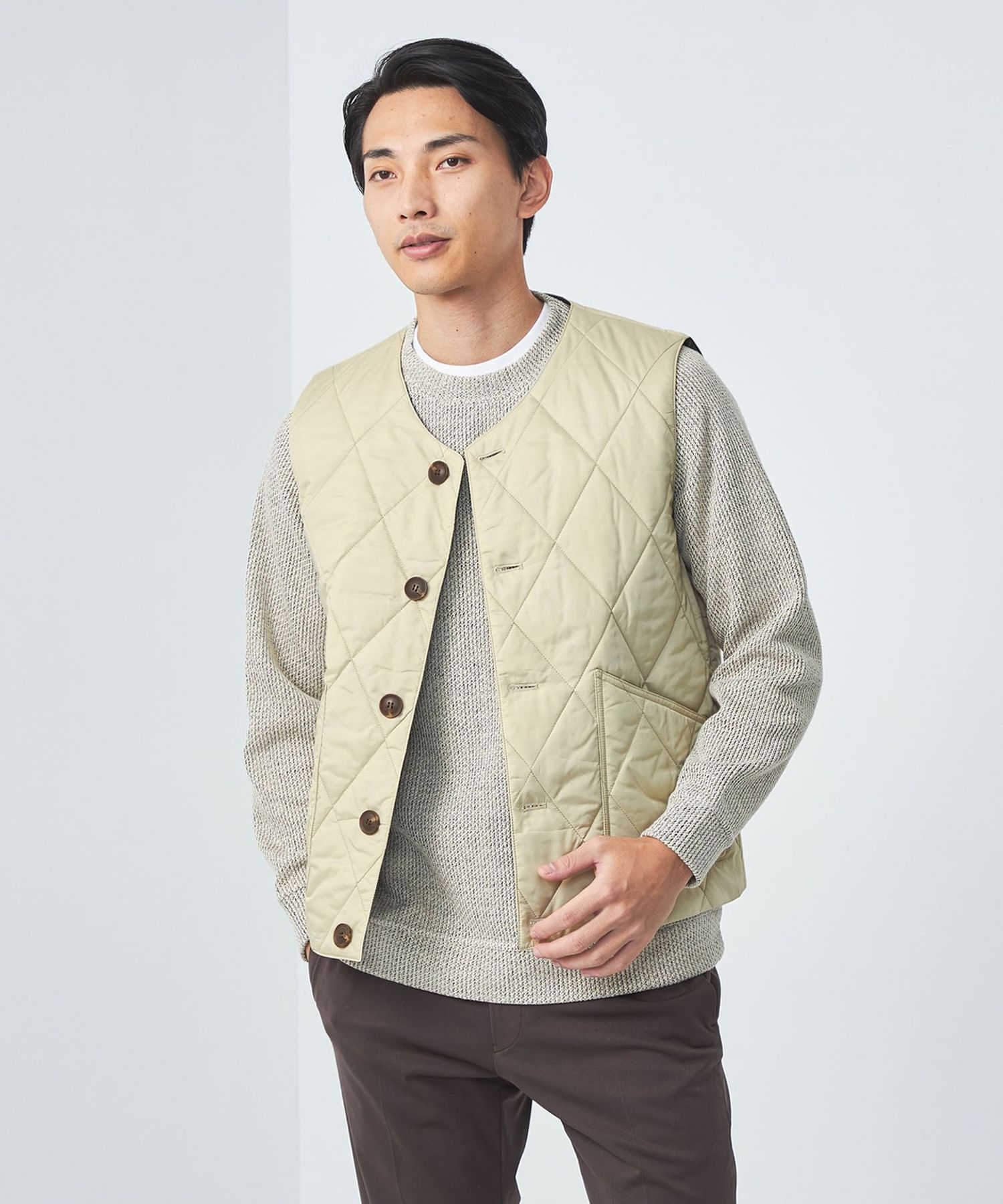 別注】＜LONDON TRADITION＞GLR キルティング ベスト 