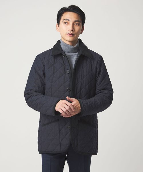 Traditional Weatherwear/【別注】＜Traditional Weatherwear＞GLR バーズアイ ネイビー WAVERLY キルティングジャケット/中綿 / キルティングジャケット