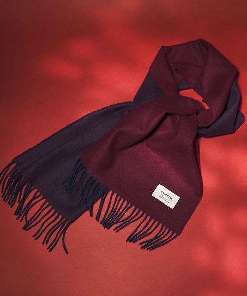 green label relaxing/カシミヤ 100 リバー マフラー/ストール / マフラー