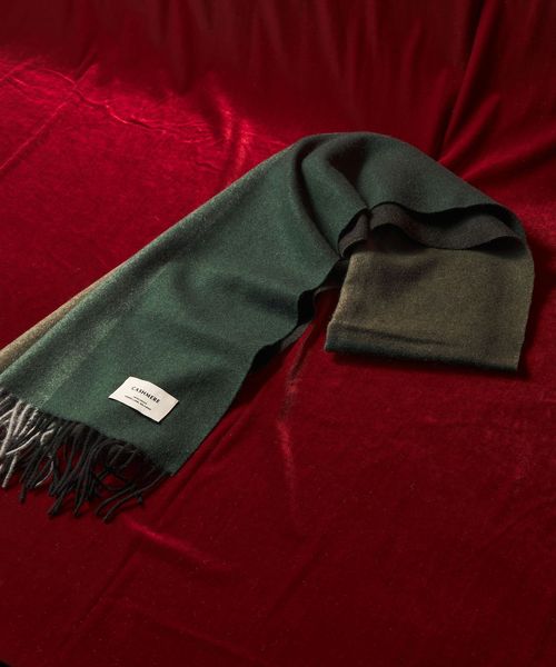 green label relaxing/カシミヤ 100 パネル マフラー/ストール / マフラー