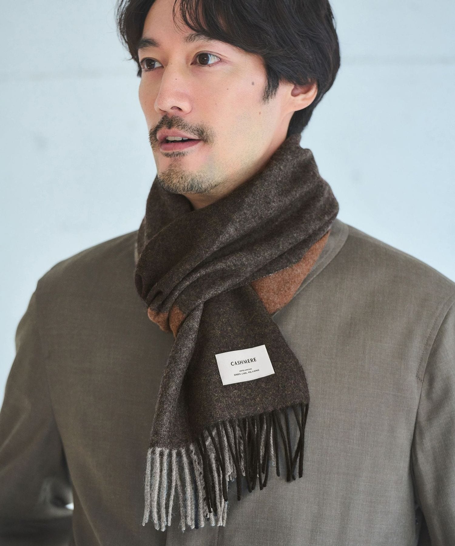 カシミヤ 100 パネル マフラー