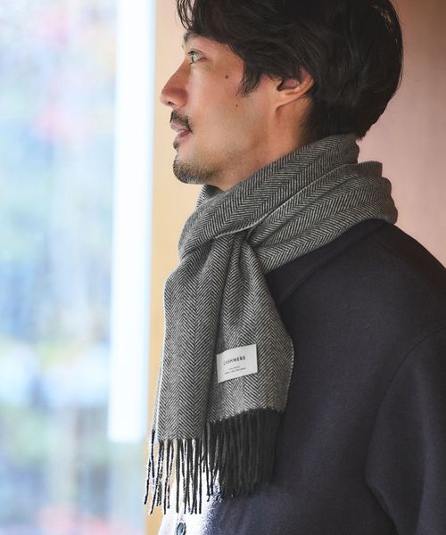 green label relaxing/カシミヤ 100 トラッド マフラー/ストール / マフラー