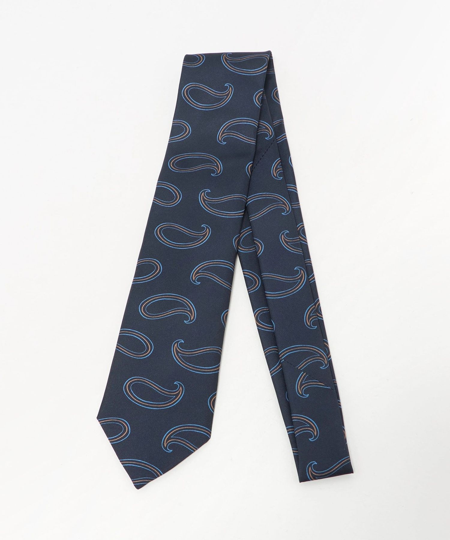 Luisa Esposito＞8.0cm スタンプ ペイズリー1 ネクタイ
