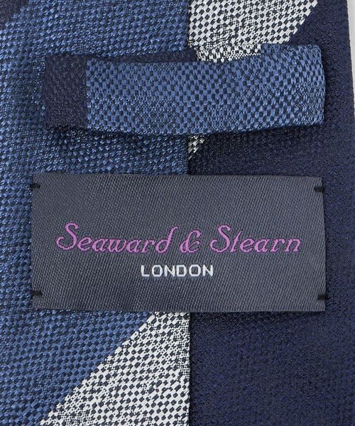 美品　シーワード&スターン　ネクタイ　ユナイテッドアローズ　ネイビー セール】＜Seaward & Stearn＞8.0cm ドット ネクタイ（ネクタイ