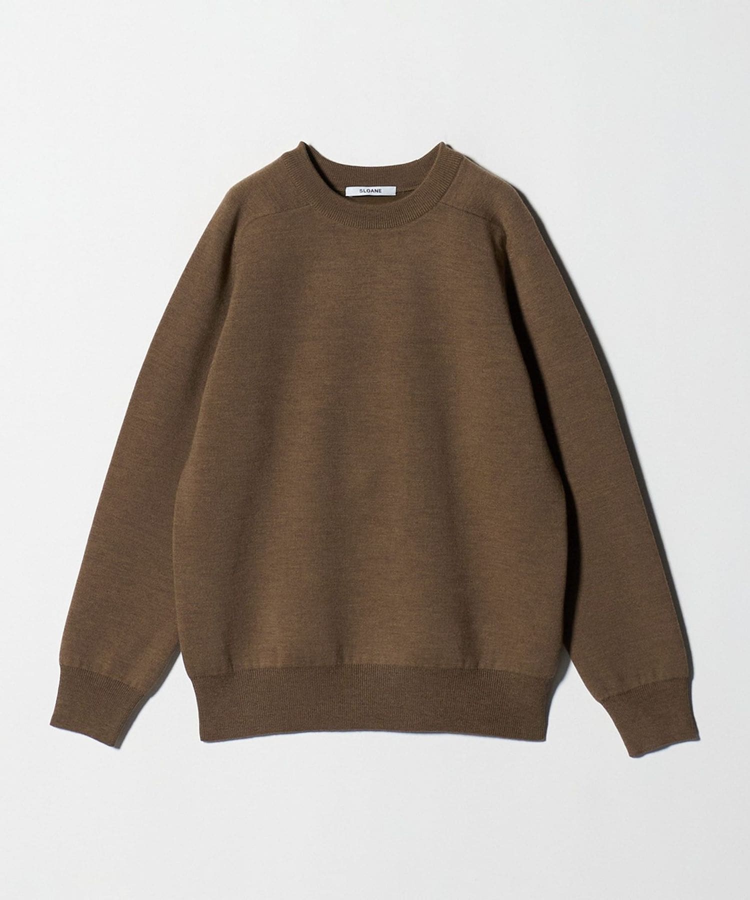 SLOANE＞12G ダブルフェイス クルーネック ニット