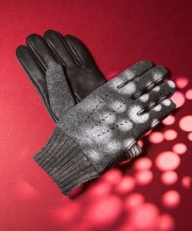 green label relaxing/フランネル×ラムレザー グローブ ―タッチパネル対応―/グローブ / 手袋