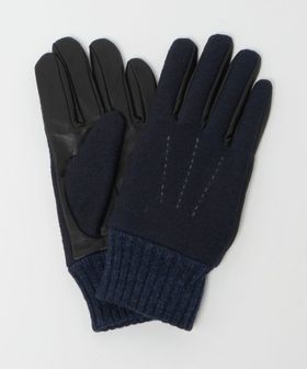 green label relaxing/フランネル×ラムレザー グローブ ―タッチパネル対応―/グローブ / 手袋