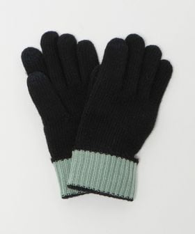 green label relaxing/バイカラー ニット グローブ ―タッチパネル対応―/グローブ / 手袋