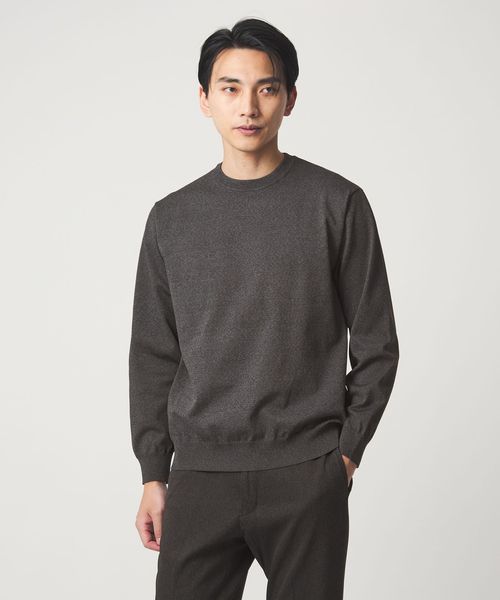 green label relaxing/A＋ MOULINE ポリエステル クルーネック ニット ―ウォッシャブル―/ニット / セーター