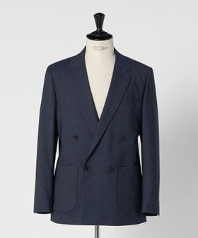 green label relaxing/A＋ デニムライク ダブルブレスト 4B スタンダード ジャケット ―ウォッシャブル・ストレッチ―/テーラードジャケット