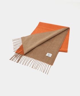 North peace/＜North Peace＞シルク/WO/カシミヤ リバーシブル マフラー/ストール / マフラー