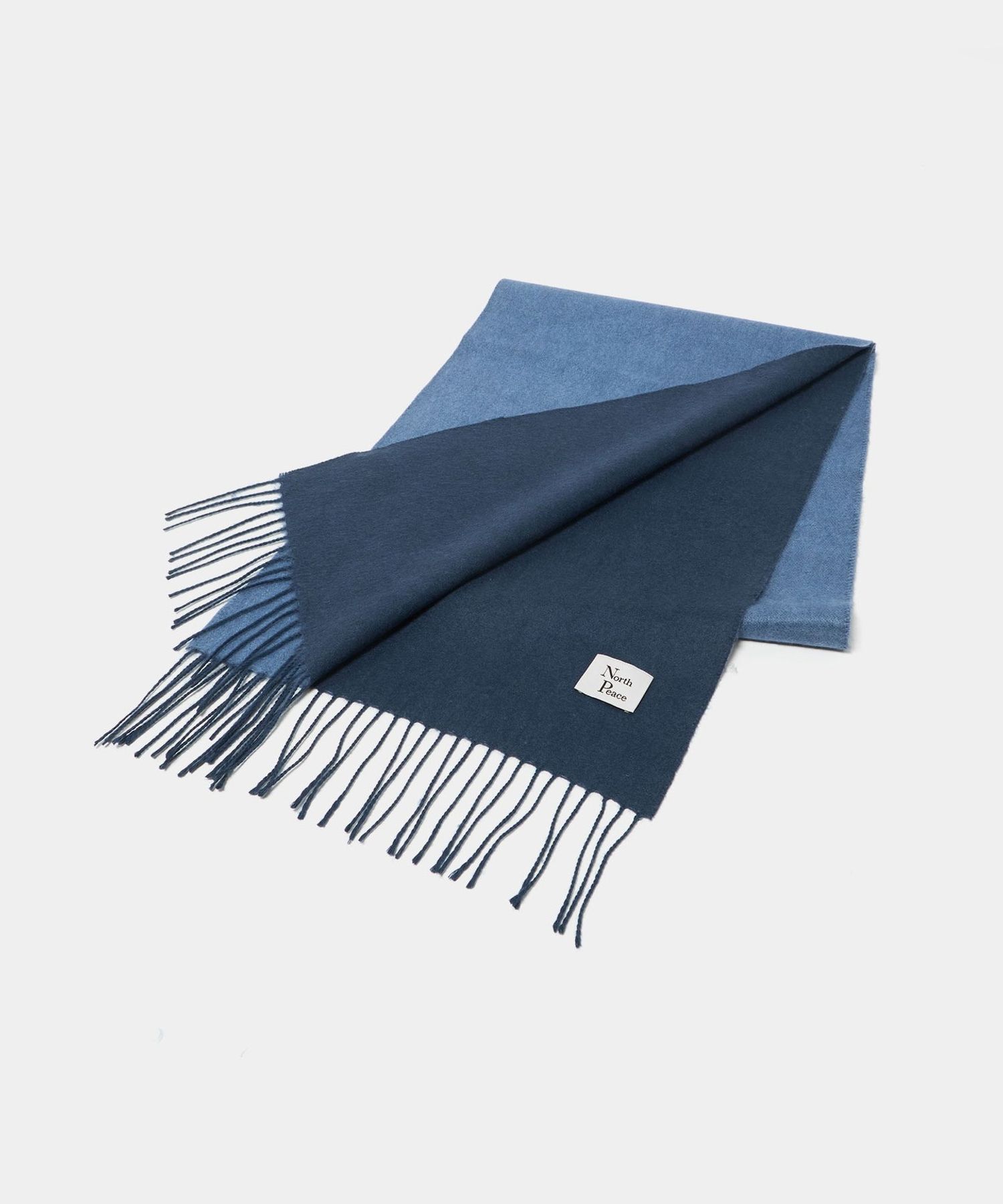 North Peace＞シルク/WO/カシミヤ リバーシブル マフラー