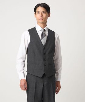 green label relaxing/A＋ TWPU バーズアイ 5B スリム ベスト ―ウォッシャブル―/スーツ ベスト