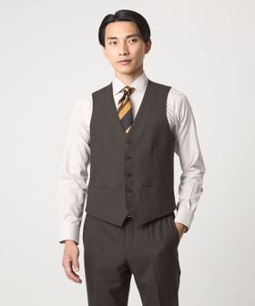 green label relaxing/A＋ TWPU バーズアイ 5B スリム ベスト ―ウォッシャブル―/スーツ ベスト