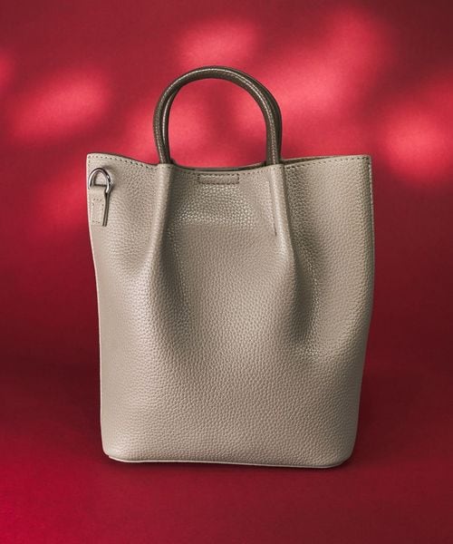 green label relaxing/シボ レザーライク ミニ ショルダーバッグ トートバッグ/ショルダーバッグ