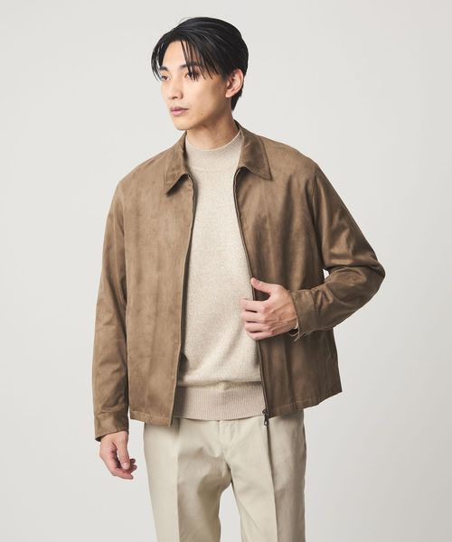 green label relaxing/DC ポリエステル スエードライク ブルゾン/その他コート / ブルゾン