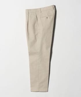 green label relaxing/DC コットン 1プリーツ ストレート ドレスチノ パンツ/スラックス