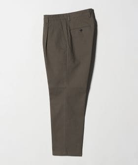 green label relaxing/DC コットン 1プリーツ ストレート ドレスチノ パンツ/スラックス