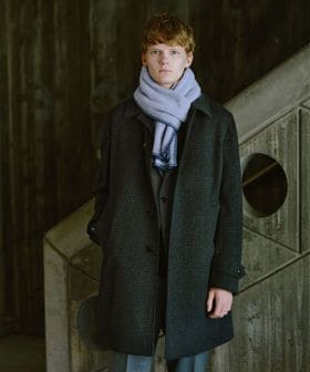 green label relaxing/ウールカシミヤ バルカラーコート ステンカラーコート/ステンカラーコート