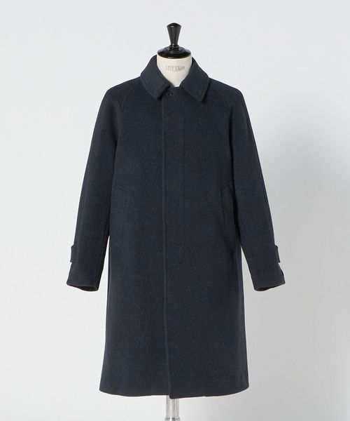 green label relaxing/Ballis バリス モッサー バルカラー ネイビー ステンカラーコート/ステンカラーコート