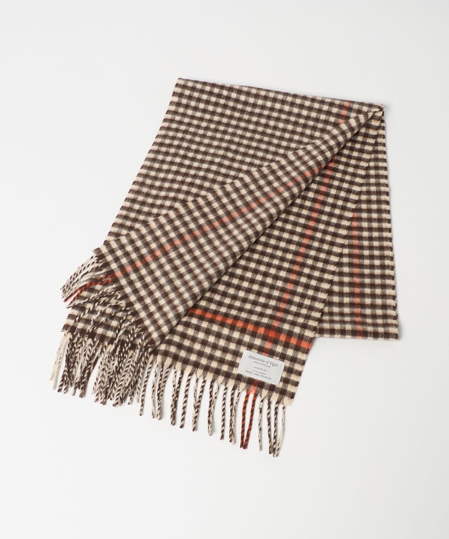 ユナイテッドアローズ ジョンストンズ　カシミヤマフラー 別注】＜Johnstons of Elgin＞GLR ウールカシミヤ マフラー